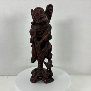 Chinese Wood Carving depicting Li Tieguai